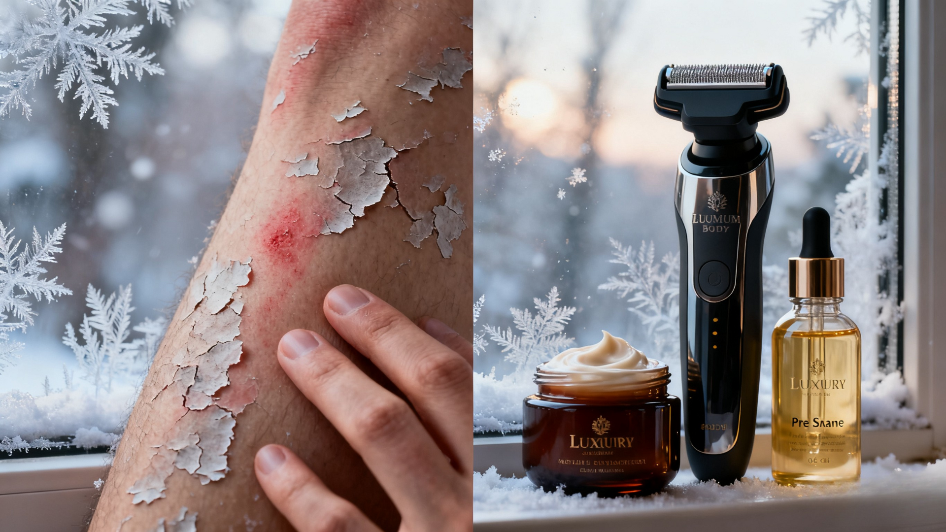 Shaving in winter