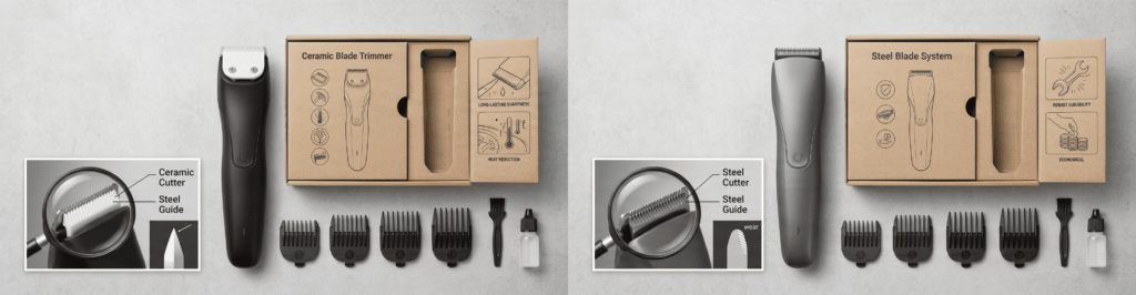 ceramic blade trimmers vs steel blade trimmers